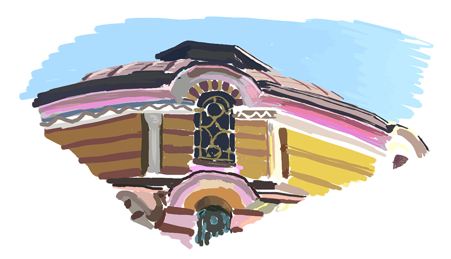 Sofia Bath building - detail